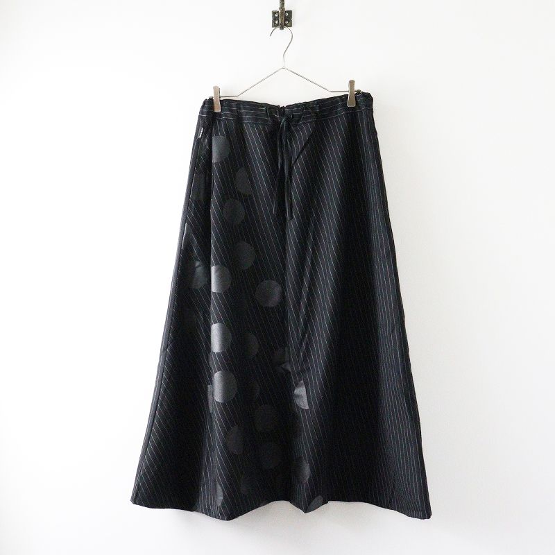 ソウソウ SOU・SOU 京都 梳毛 富士 M｜ブラック 濡れ羽色 ストライプ