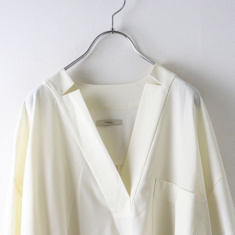 未使用 2023SS ルフィル LE PHIL ドライウールブラウス F＼オフ