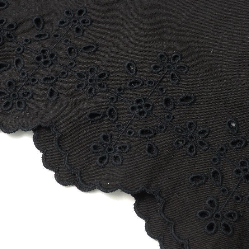 ポプリンのカットワークパンツ