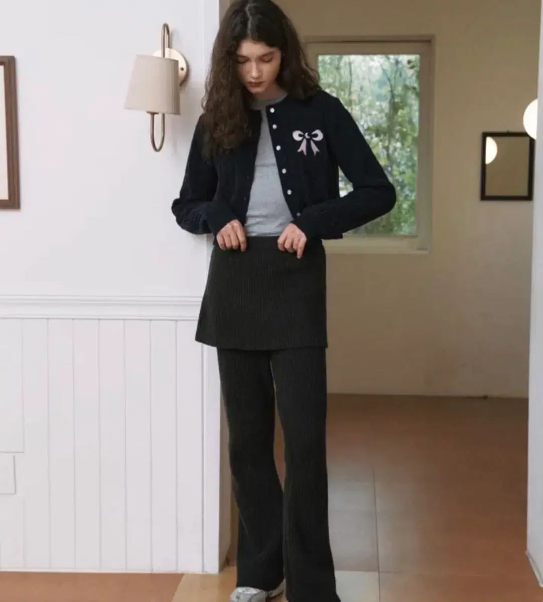 LETTER FROM MOON レイヤード ニット スカート