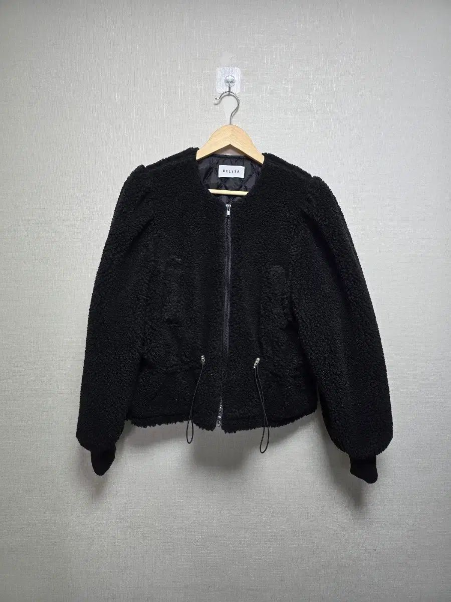 BELITA ベリタ ブラック フリース ジャケット