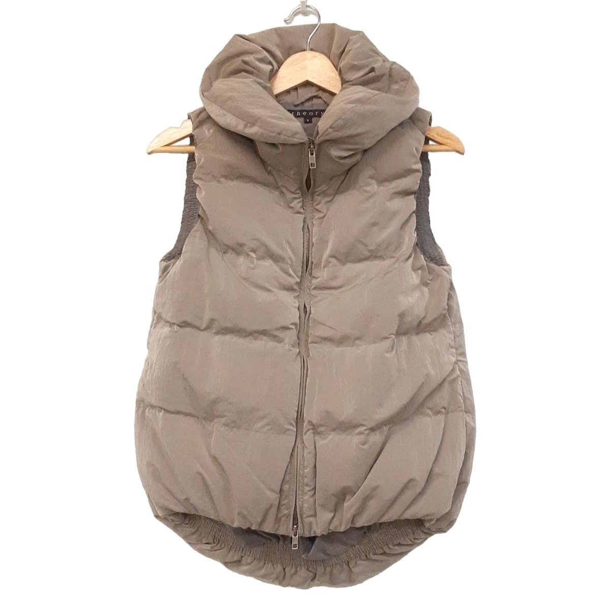 theory(セオリー) ダウンベスト サイズS レディース美品 グレー 冬物