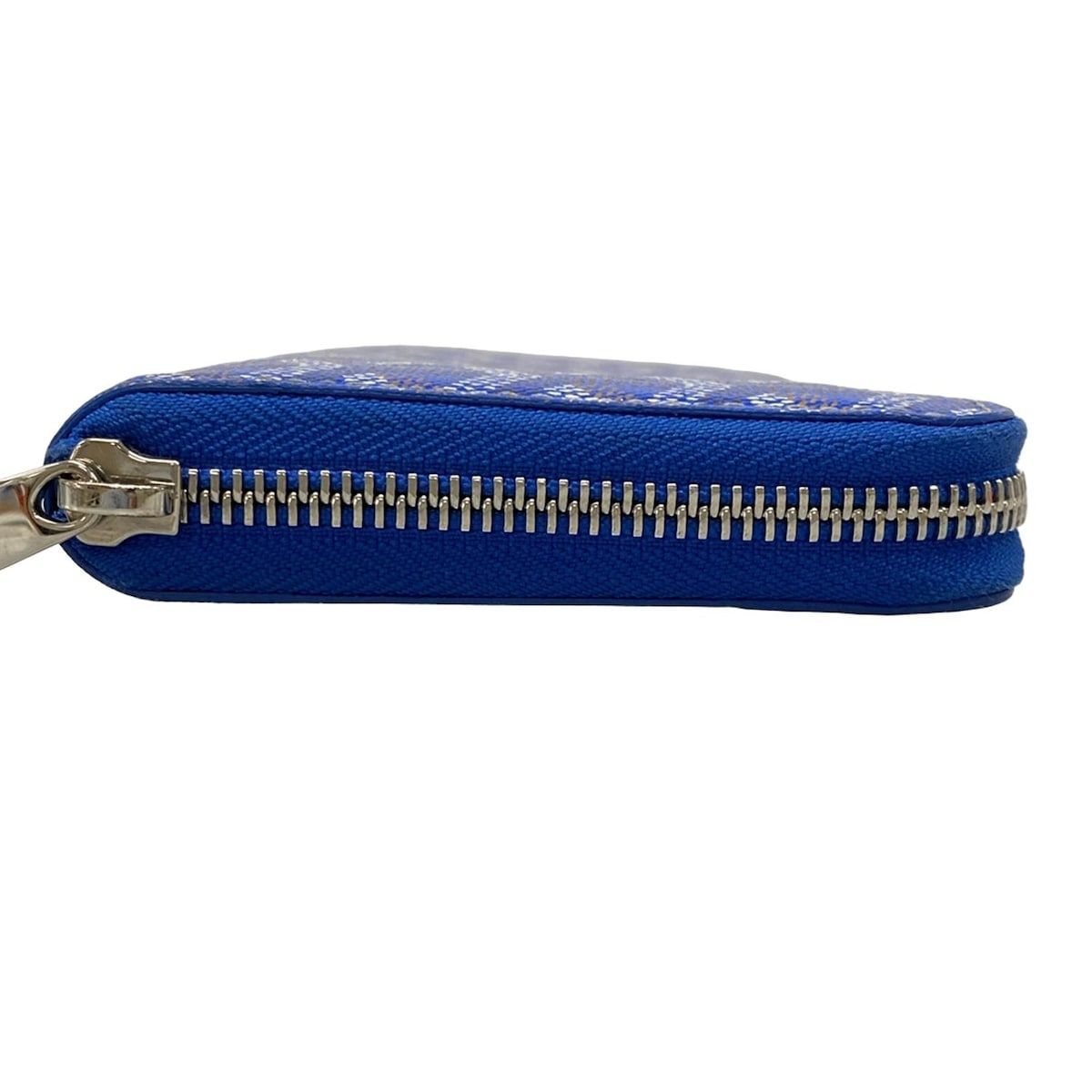 GOYARD(ゴヤール) 長財布 マティニョン ブルー×ブラウン×白 ラウンド