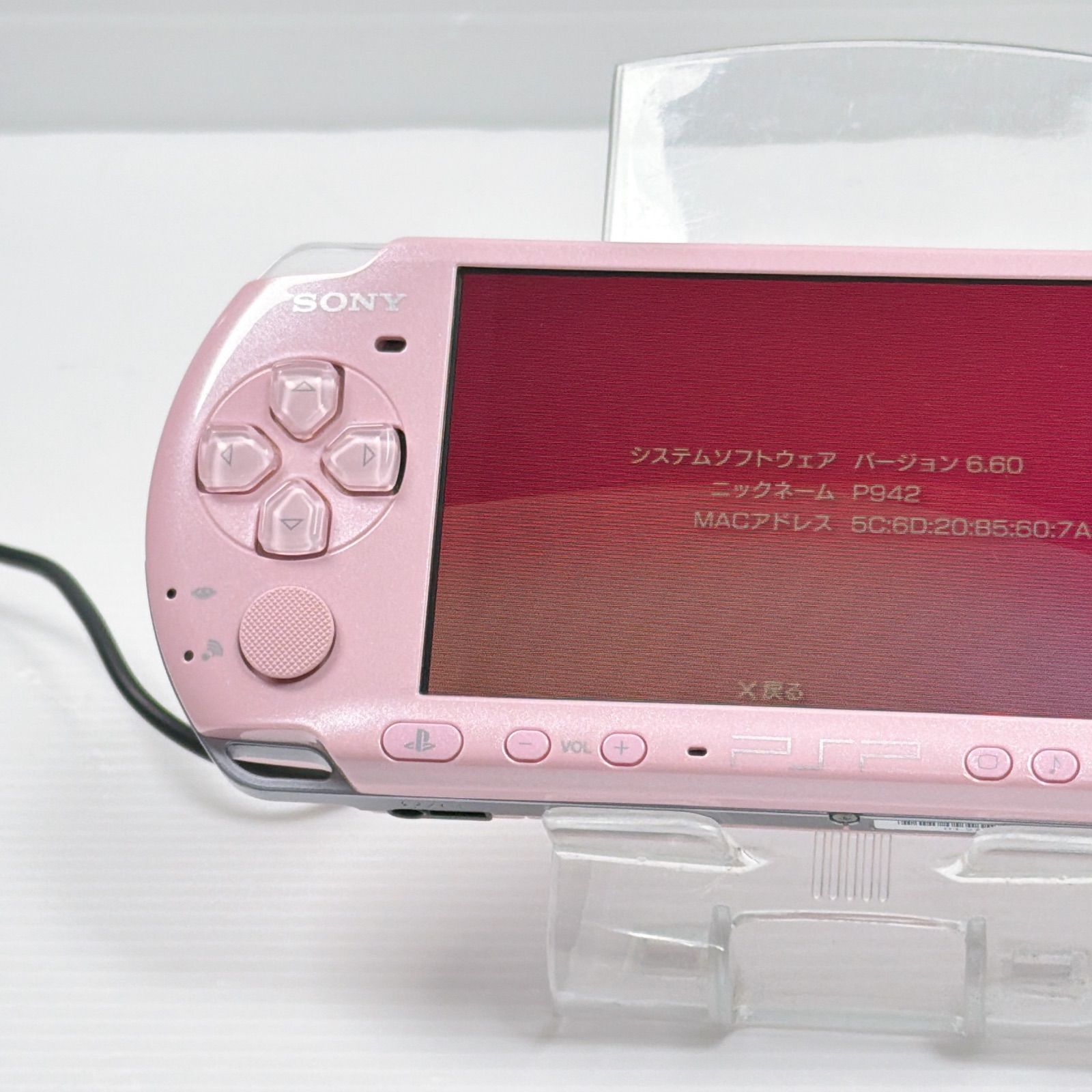PSP 3000 ブロッサムピンク 外装 FW 6 60 ソニー プレイステーション ポータブル SONY PlayStation Portable