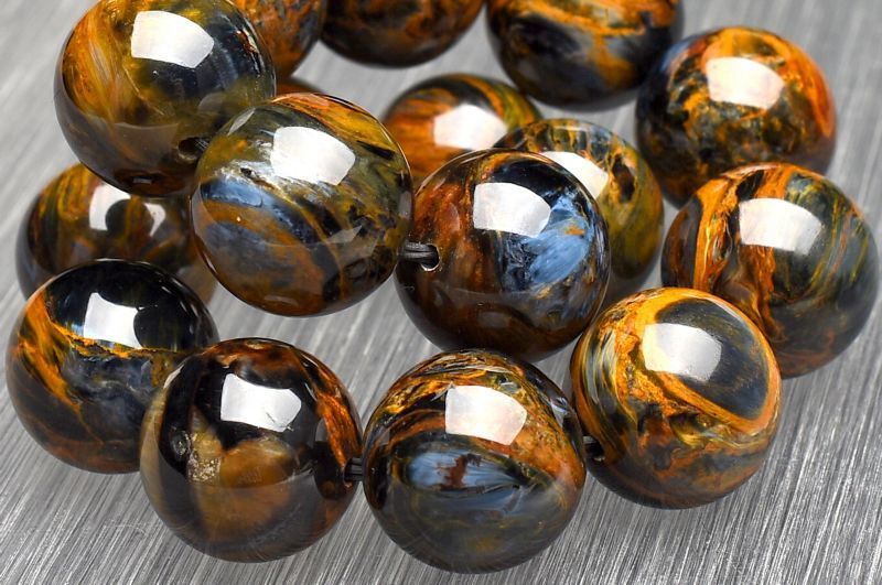 １点物 嵐の石 高品質 ピーターサイト 13 mm ブレスレット パワーストーン 天然石 _U 8167