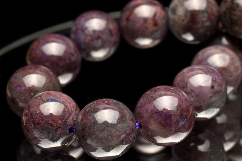 １点物 癒されたい方必見 高品質 スギライト 杉石 10 mm ブレスレット パワーストーン 天然石 _MC 1691