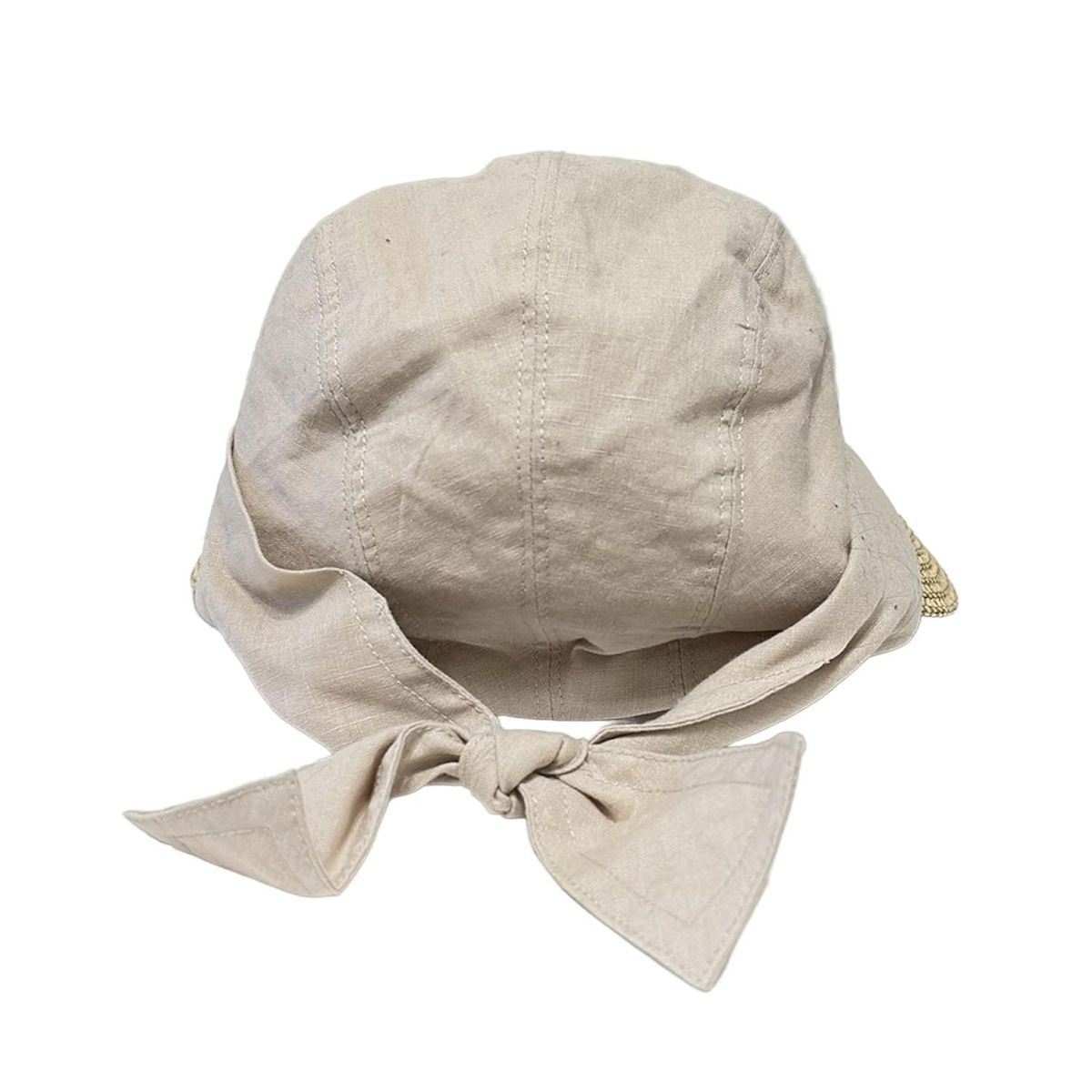 ERIC JAVITS(エリックジャビッツ) 帽子 O/S新品同様 - ベージュ×ライト