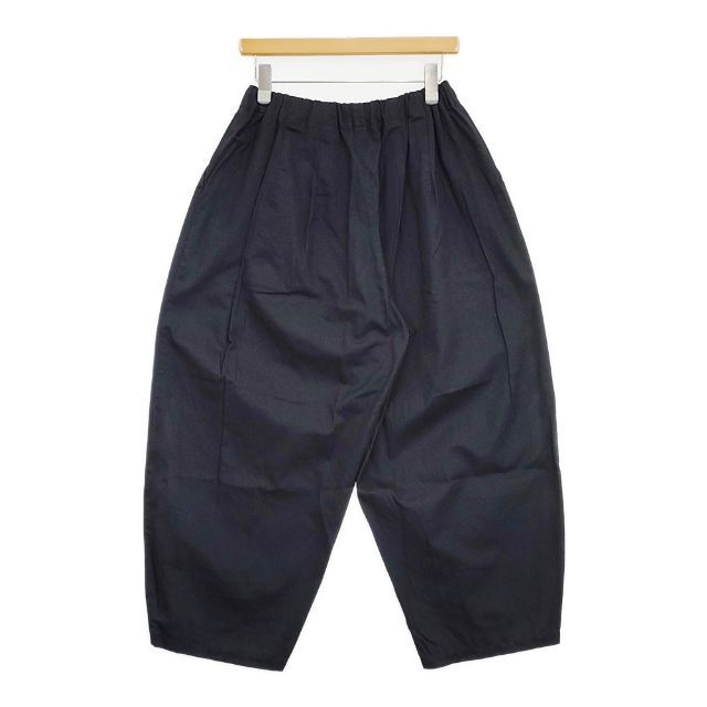 mizuiro-ind ボリュームパンツ コットン ワイド パンツ ネイビー レディース ミズイロインド【】5-1113G∞
