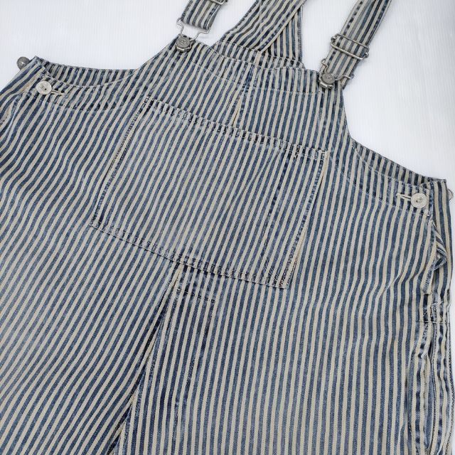 45R/45rpm おこめサテンの908オンザビーチオーバーオール（ヒッコリー