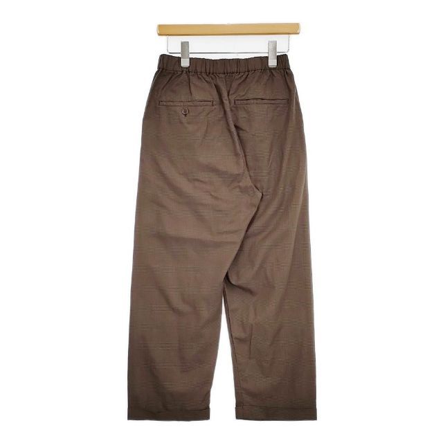 Mando 23298-700 タックパンツ チェック 製品洗い パンツ ブラウン メンズ マンド 5-1113 G∞