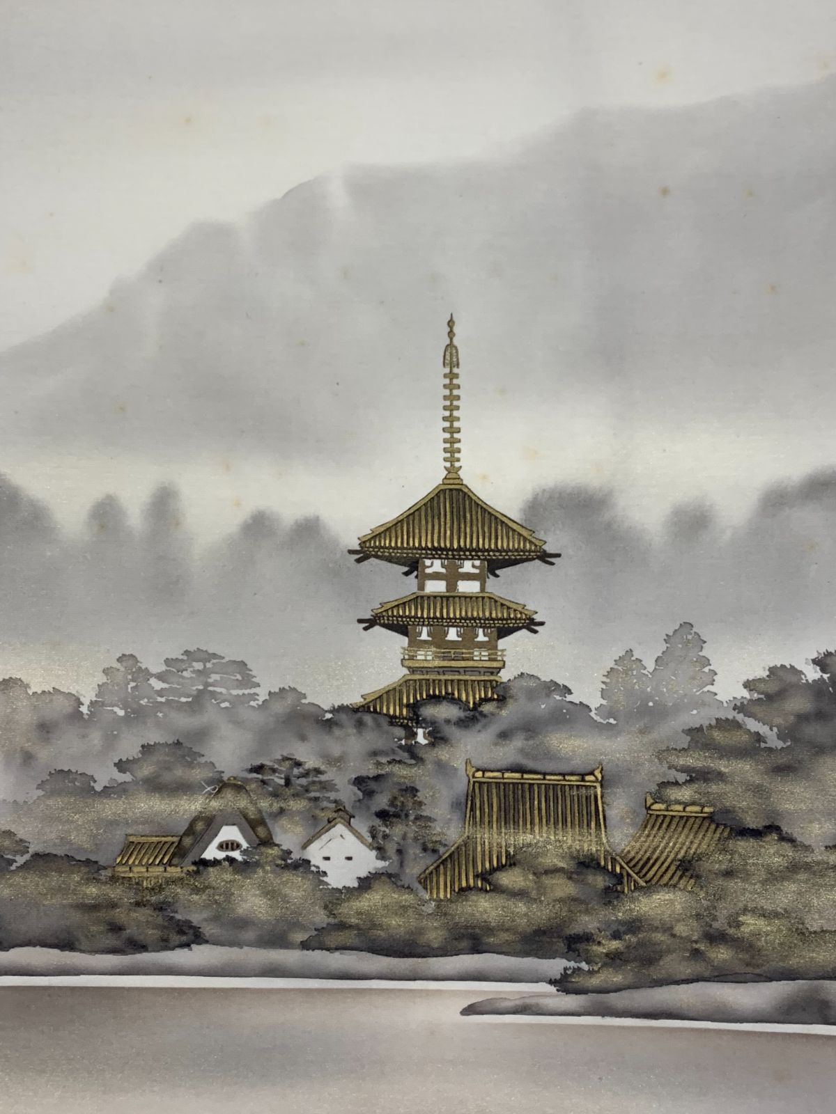 掛け軸】155 三輪暎章「古都塔韻」#茶掛 #掛軸 #古美術 #骨董 #お