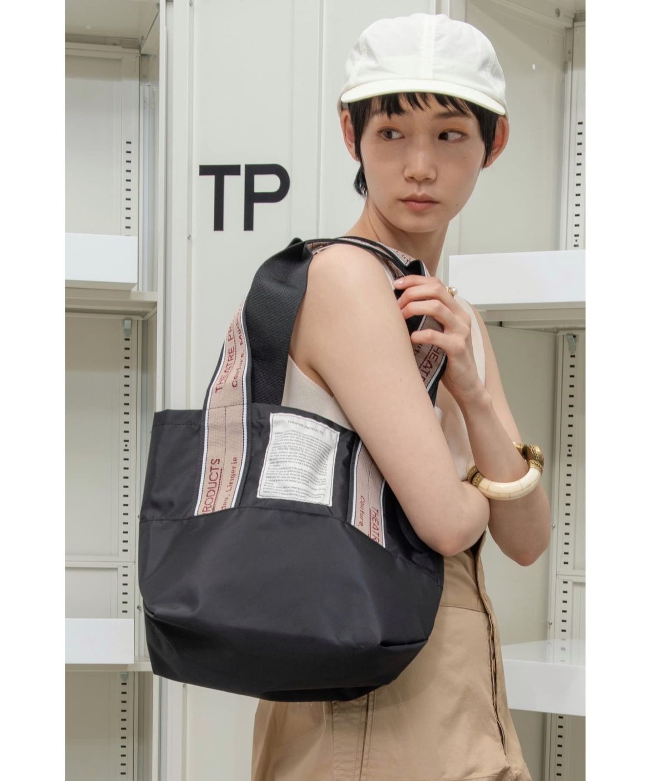  THEATRE シアタープロダクツ トートバッグM BLACK その他 フェイスケア