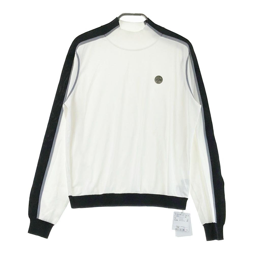 サイズ 40 LANVIN SPORT ランバン スポール 長袖ハイネックTシャツ ホワイト系 ゴルフウェア レディース ストスト