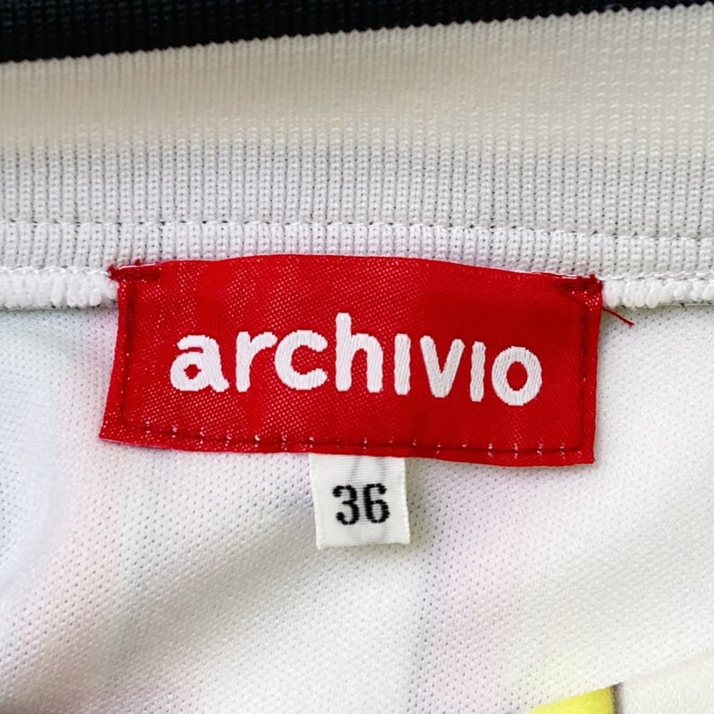 サイズ：36 ARCHIVIO アルチビオ 長袖 ジップジャケット ロゴ総柄