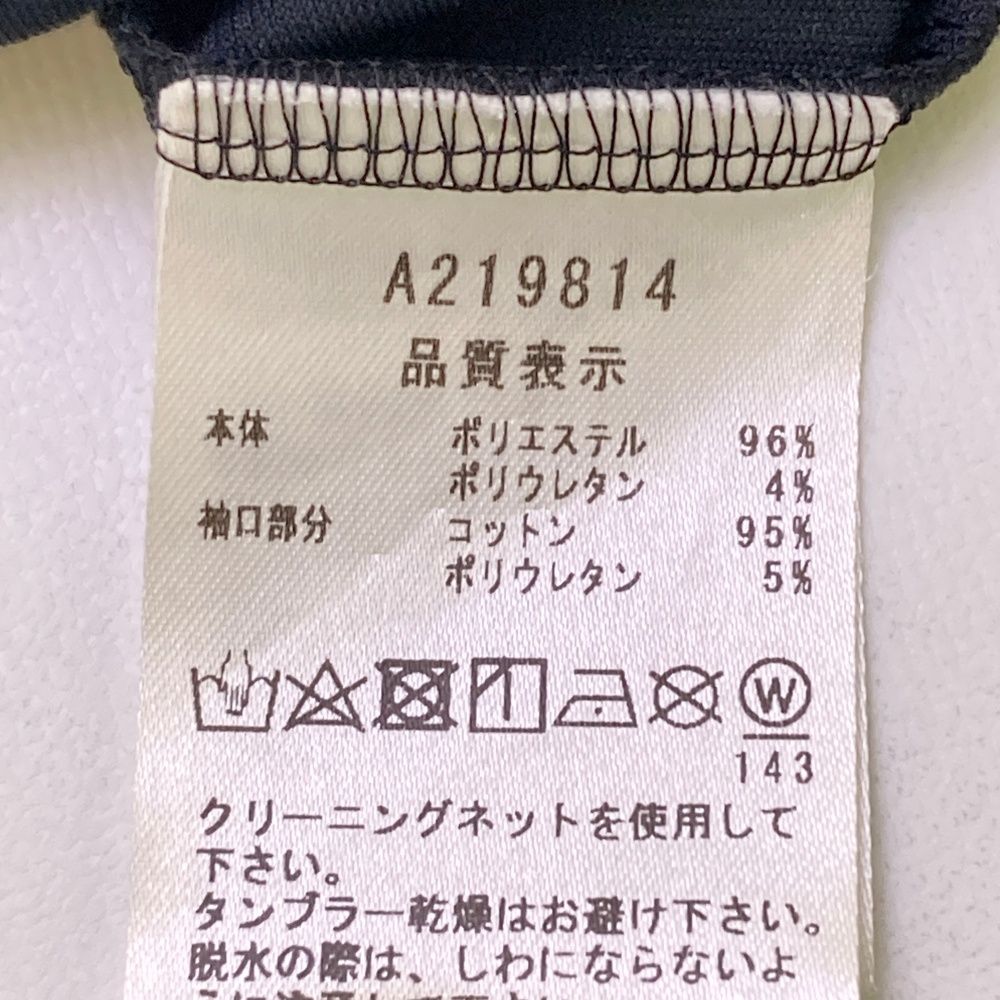 サイズ：38 ARCHIVIO アルチビオ 襟付き 長袖Tシャツ ブラック系