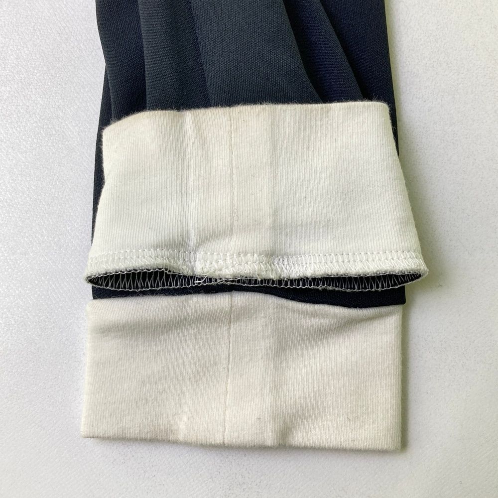 サイズ：38 ARCHIVIO アルチビオ 襟付き 長袖Tシャツ ブラック系