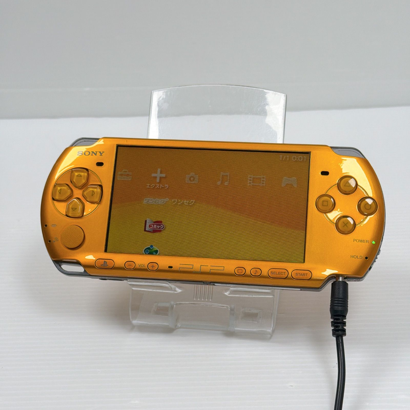 PSP 3000 ブライトイエロー 遊べるセット FW 6 60 ソニー プレイステーション ポータブル SONY PlayStation Portable
