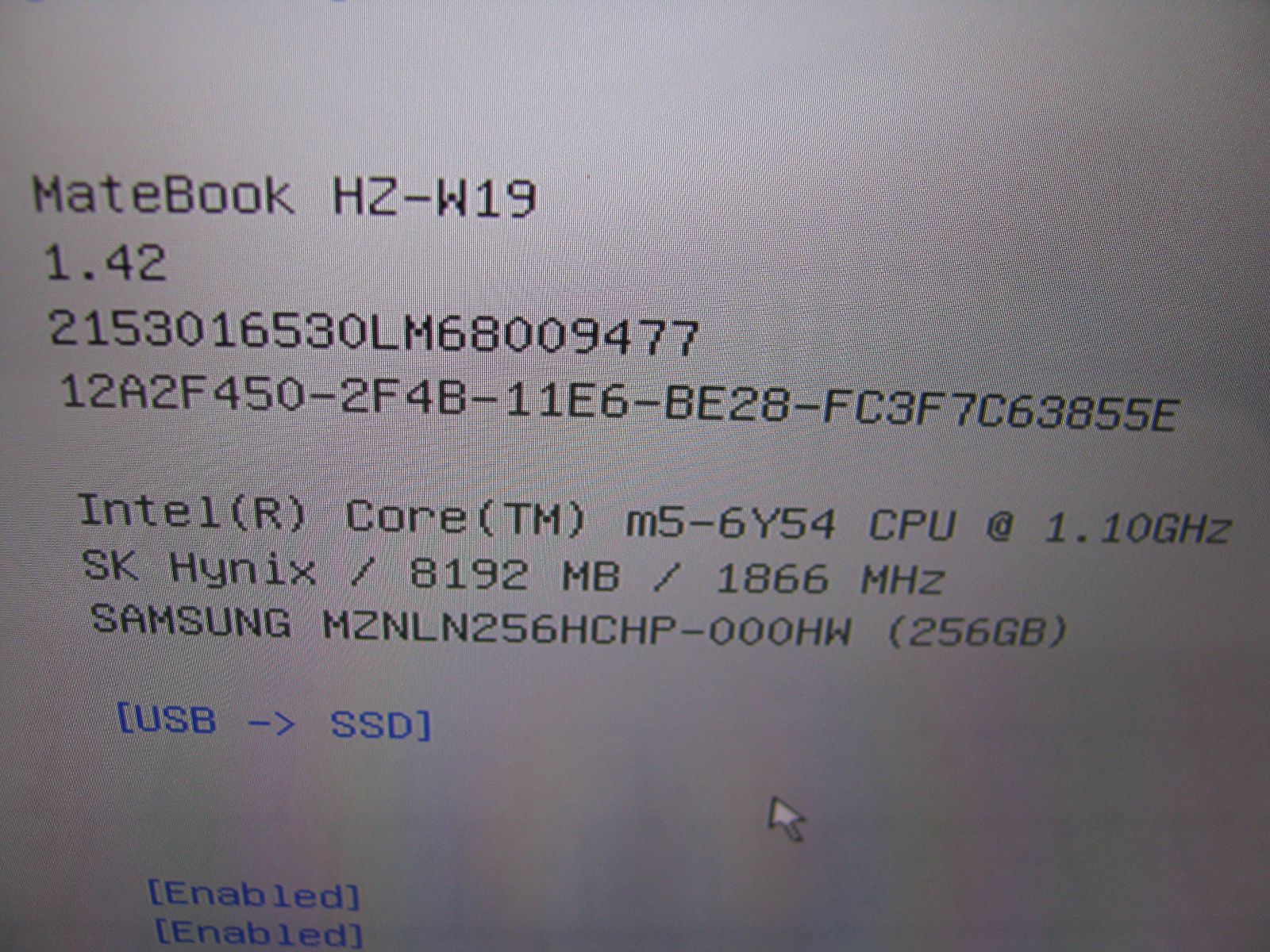 たー　購入前にプロフ確認お願いします L3692】HUAWEI MateBook 工場 HZ-W19 ノートPC HUAWEI MateBookは真に