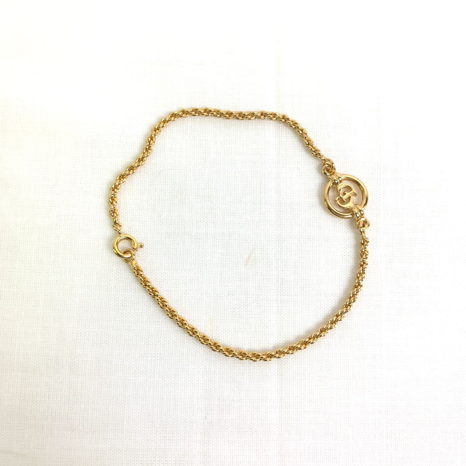 KM 1903 -50-10 Christian Dior クリスチャン ディオール ブレスレット ゴールド CD ロゴ レディース ファッション小物 アクセサリー