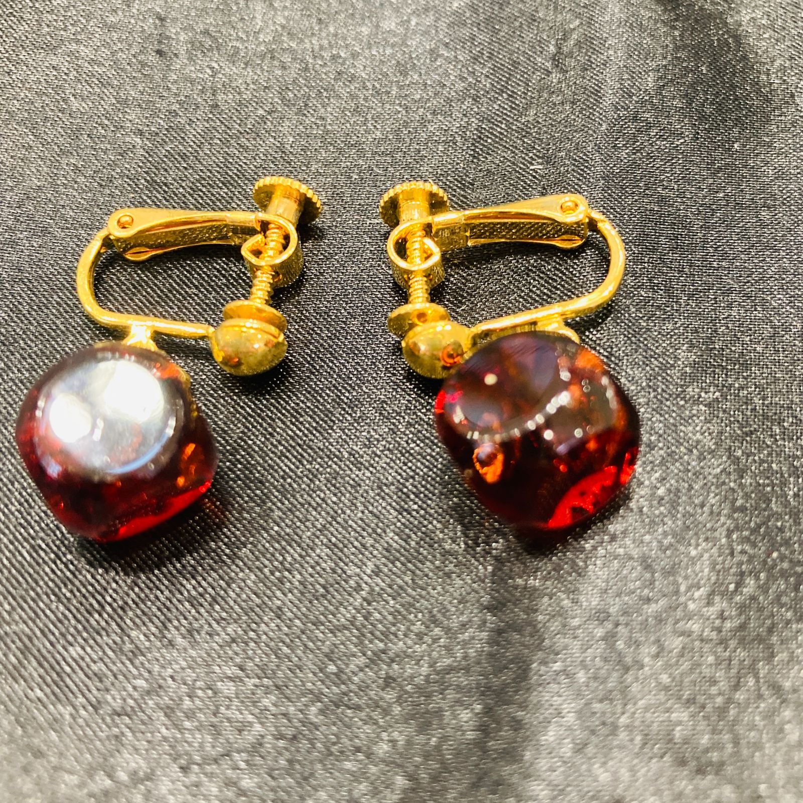 A【まとめ売り】久慈琥珀 コハク アンバー イヤリング ペンダント