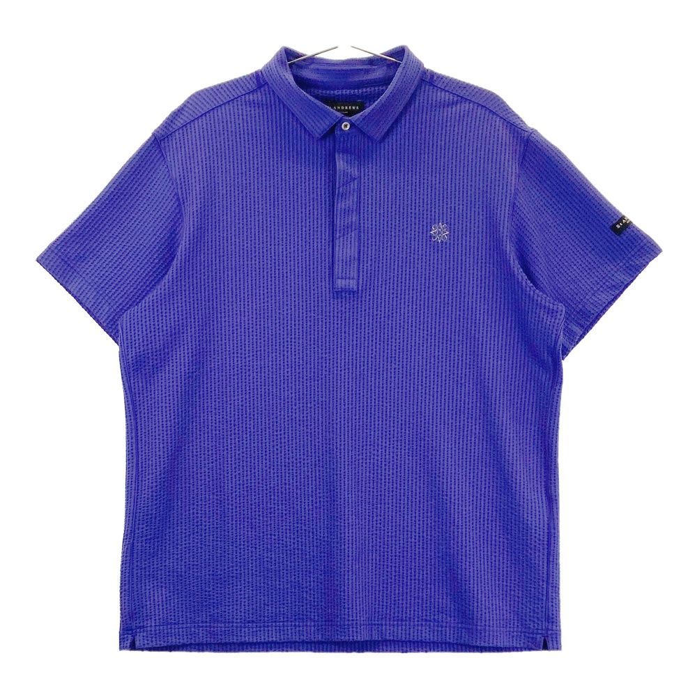 新品タグつき St ANDREWS セントアンドリュース　ポロシャツ LL 新品】ST ANDREWS セントアンドリュース 042-2160401 半袖ポロシャツ