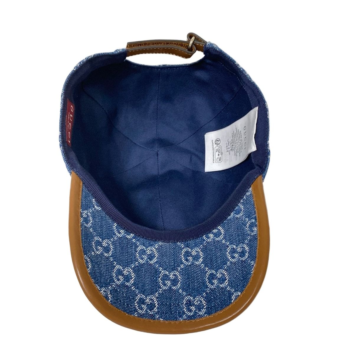 GUCCI(グッチ) キャップ XL 60cm美品 GGデニム ベースボールキャップ