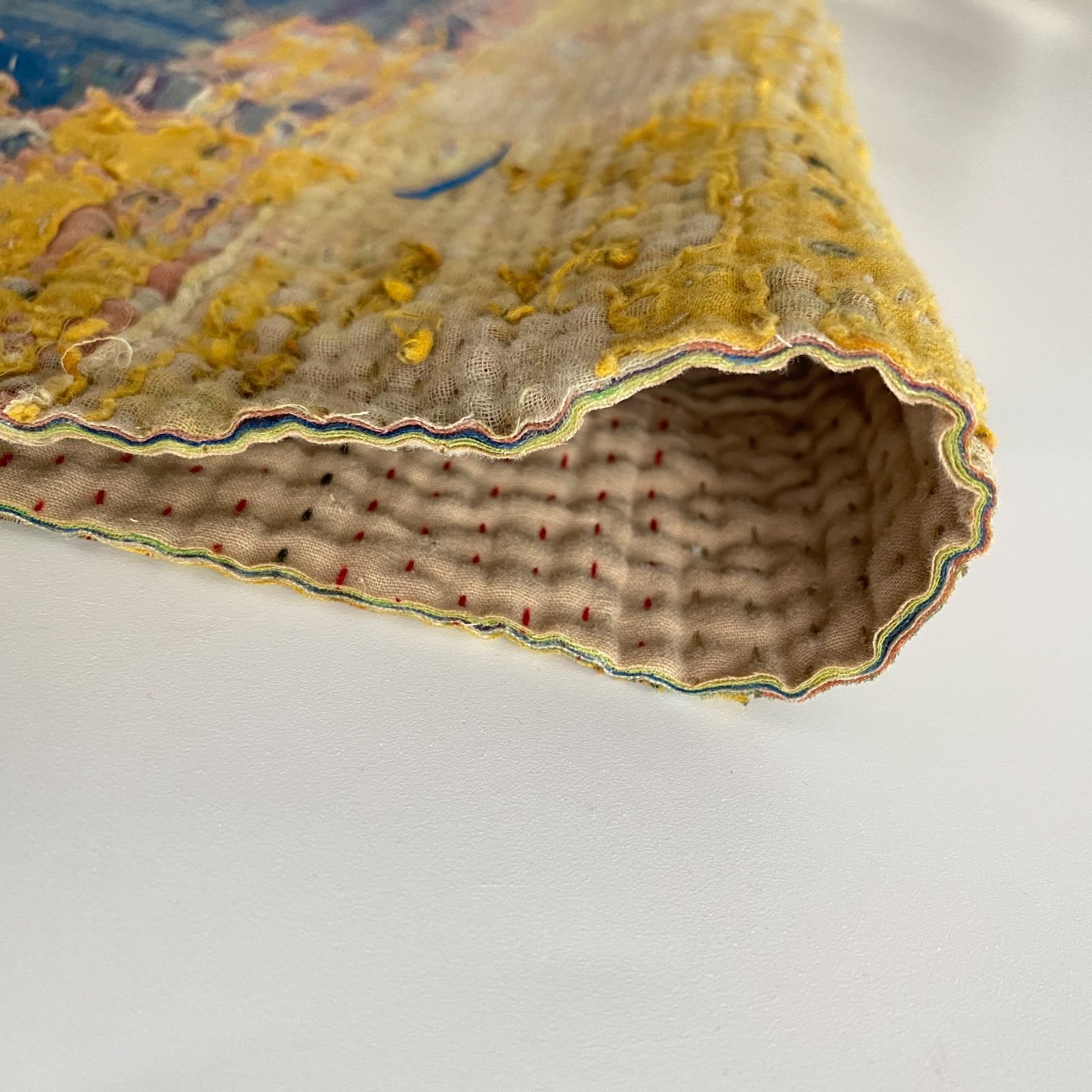 未使用イエロー花柄カンタキルト 3455. 3397. 3349. 専用ページ ラリーキルト カンタキルト オールド