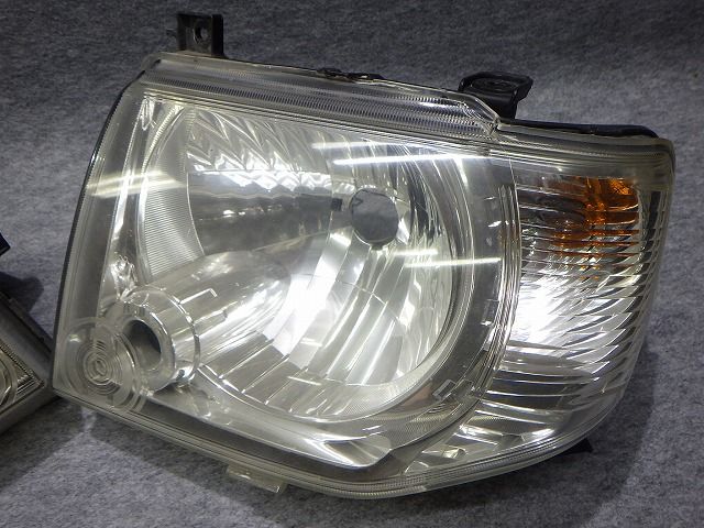 パジェロミニ ヘッドライト左右 ハロゲン H58A 後期 100-37007