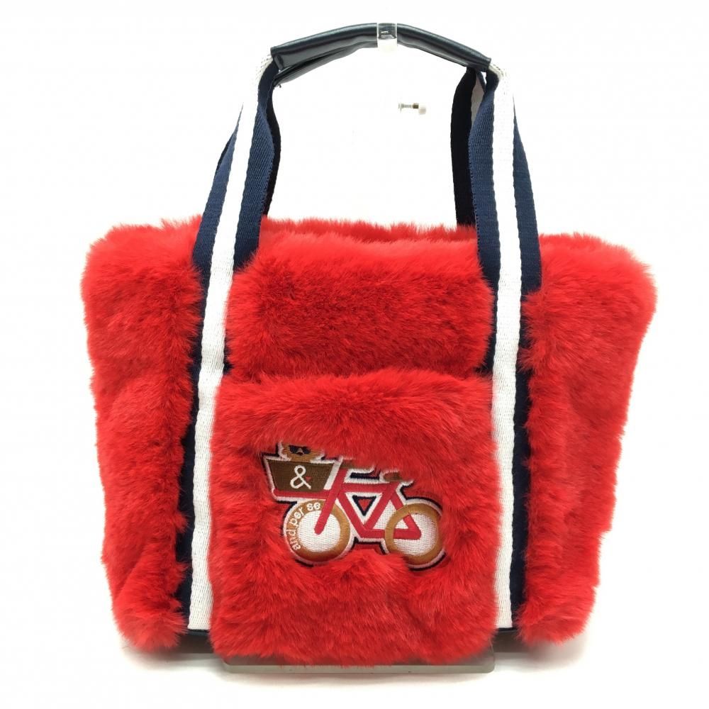 超美品】アンパスィ カートバッグ レッド×ネイビー ファー ゴルフ and