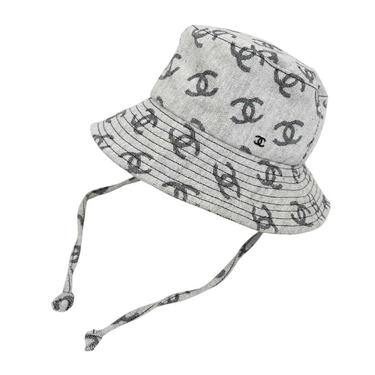 シャネル ココマーク デニム バケットハット ユニセックス グレー