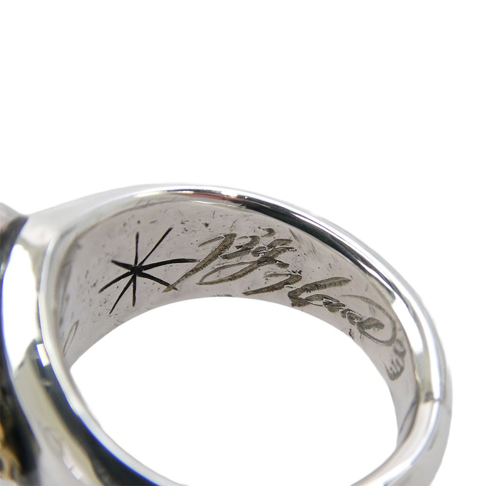 シルバーリング ブラックストーン付き Bighand BIGHAND BIGHAND ビッグハンド オニキスリング ストーン アラベスク 925