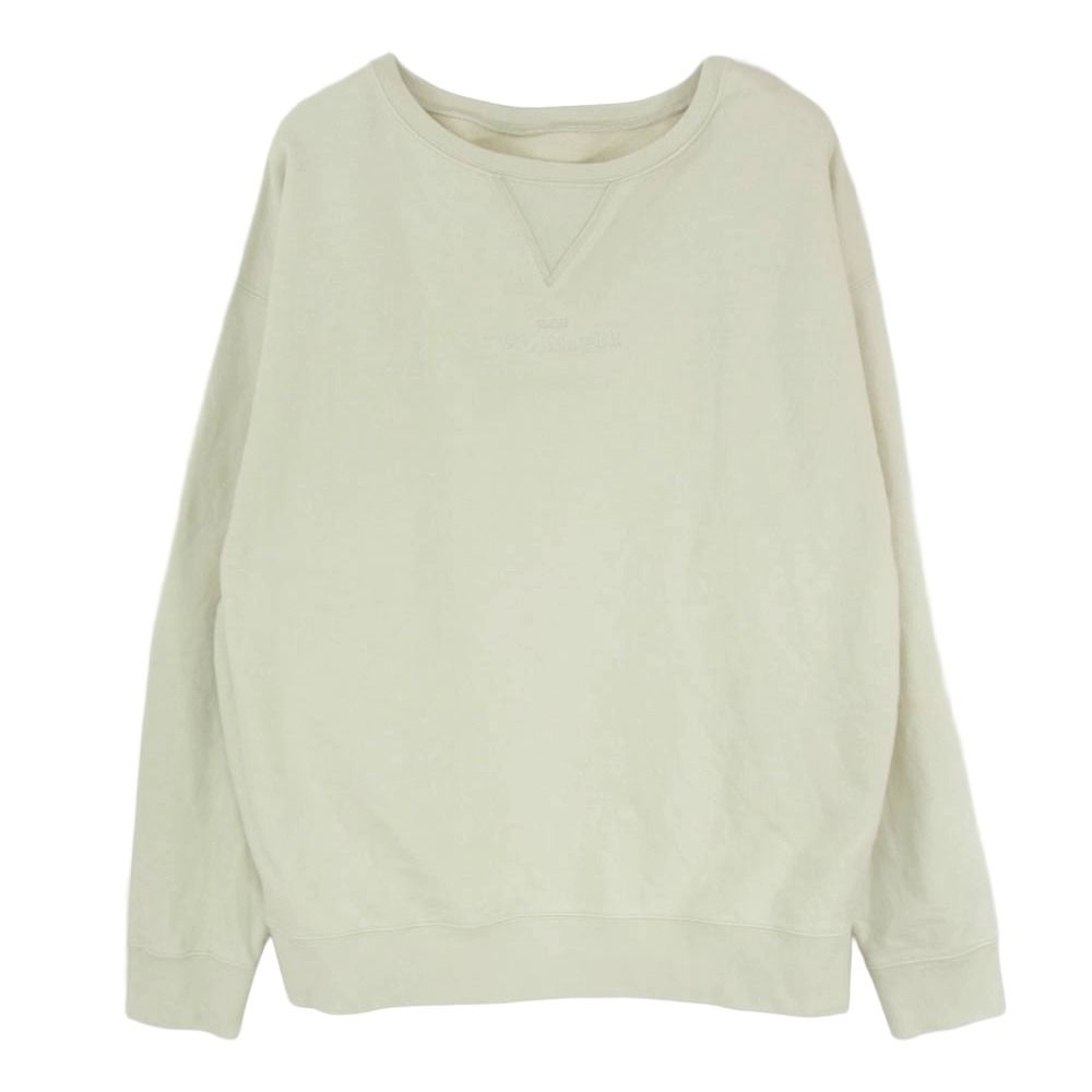 メゾンマルジェラ サイズ:L  22AW  S50GU0197 反転ロゴ刺繍プルオーバーパーカー 中古 SB01 メゾンマルジェラ 22AW S50GU0197 反転ロゴ刺繍プルオーバーパーカー