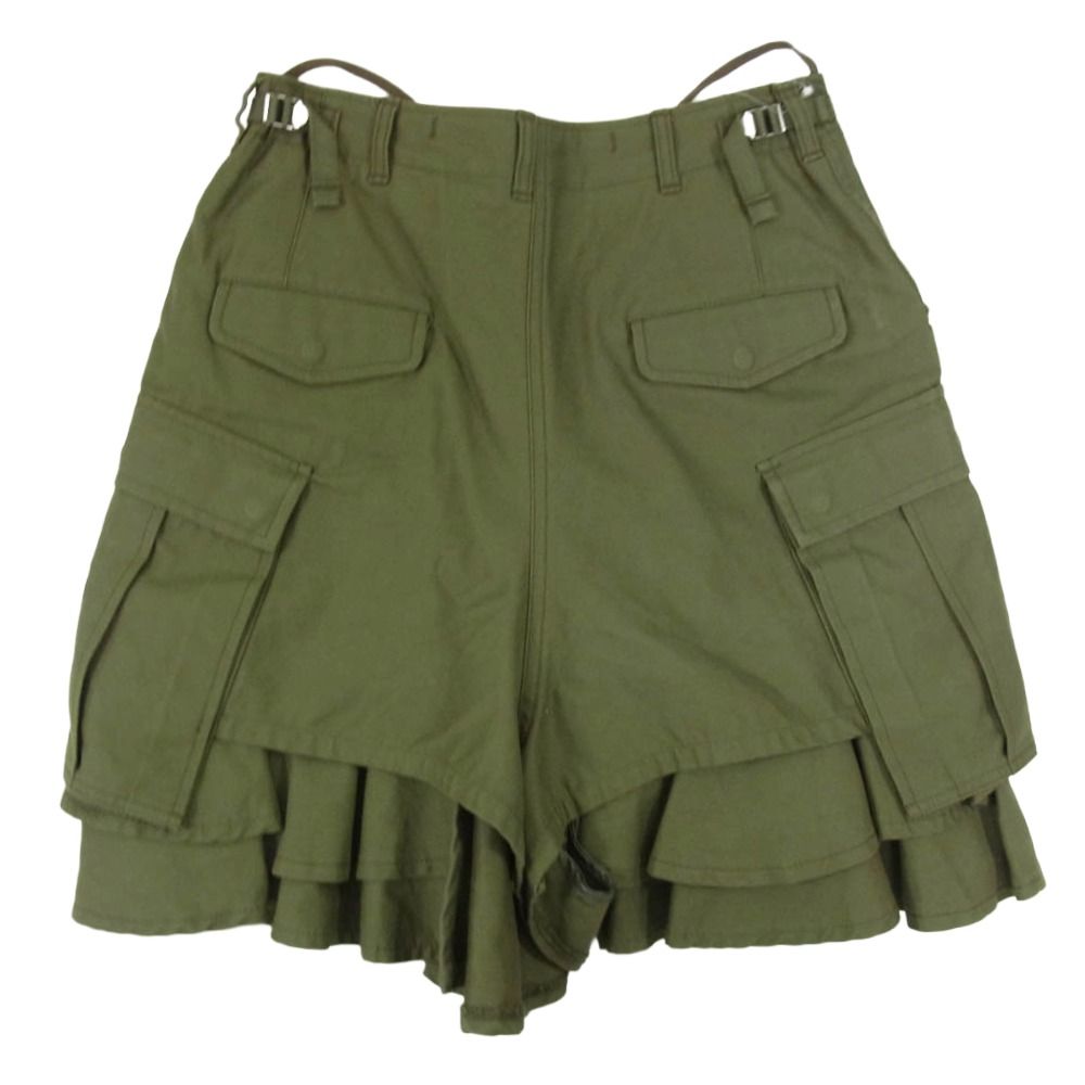 JUNYA COMME des GARCONS ジュンヤワタナベコムデギャルソン AD 2010 JF-S 011 ミリタリー キュロット ハーフパンツ スカート ショーツ カーキ系 M
