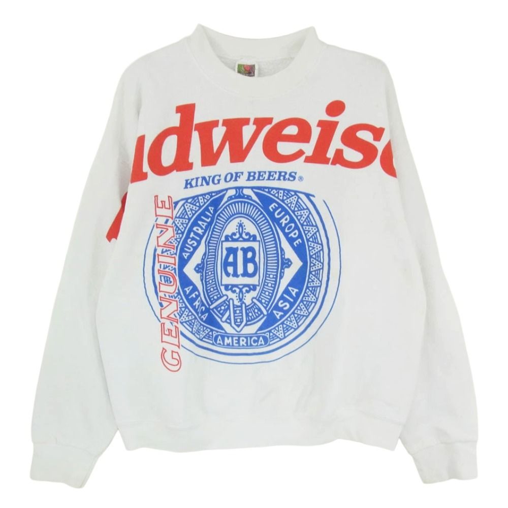 USA製 FRUIT OF THE LOOM 90s バドワイザー プリント スウェット