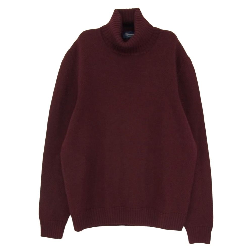 ドルモア Drumohr タートルネック ニット セーター エンジ系 46【中古