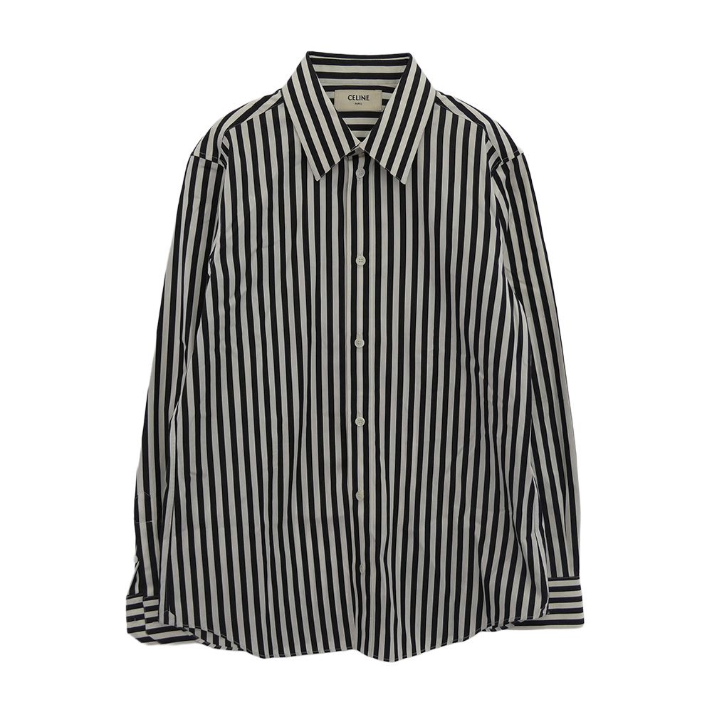 CELINE セリーヌ 2C009327D Classic shirt in large striped cotton