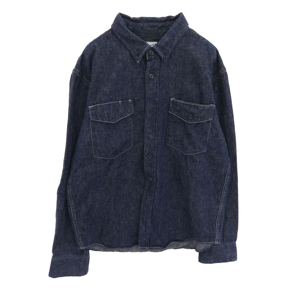 テンダーロイン T DENIM SHT L S 2ポケット 長袖 デニムシャツ ネイビー系