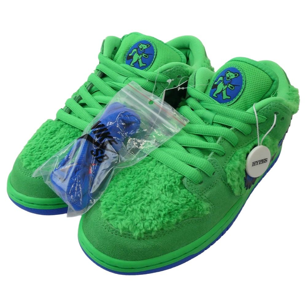 NIKE ナイキ CJ 5378 300 Grateful Dead SB Dunk Low フェイクバスターズ鑑定済 グレイトフルデッドベアーズ ダンク グリーンベア スニーカー 26 5 cm