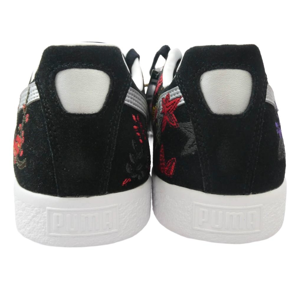 PUMA プーマ 394415-01 × atmos 赤間紫動 Clyde Hanafuda クライド 花札 スニーカー ブラック系 30 cm ♥ ストレスフリー スニーカー 