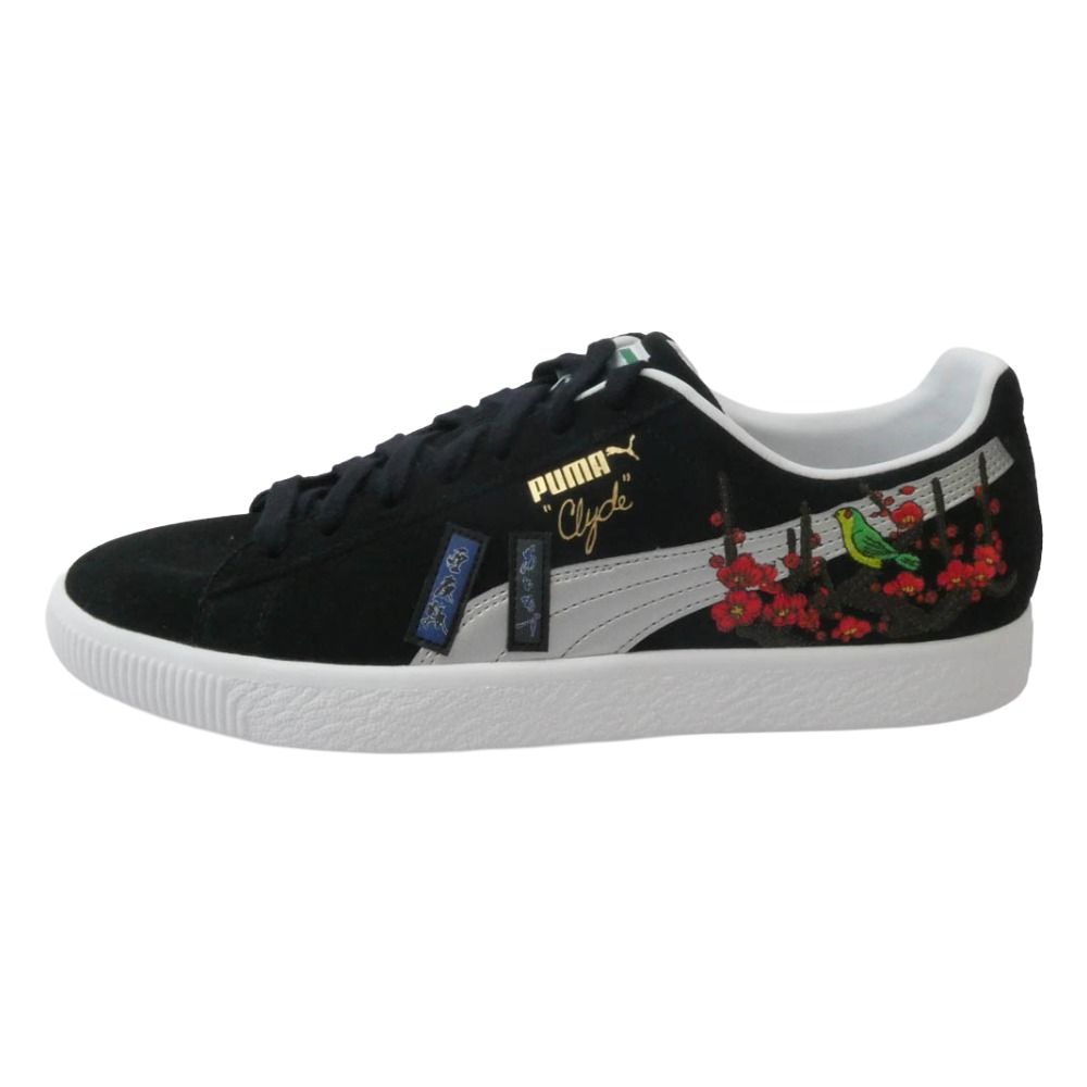 PUMA プーマ 394415 01 atmos 赤間紫動 Clyde Hanafuda クライド 花札 スニーカー ブラック系 30 cm