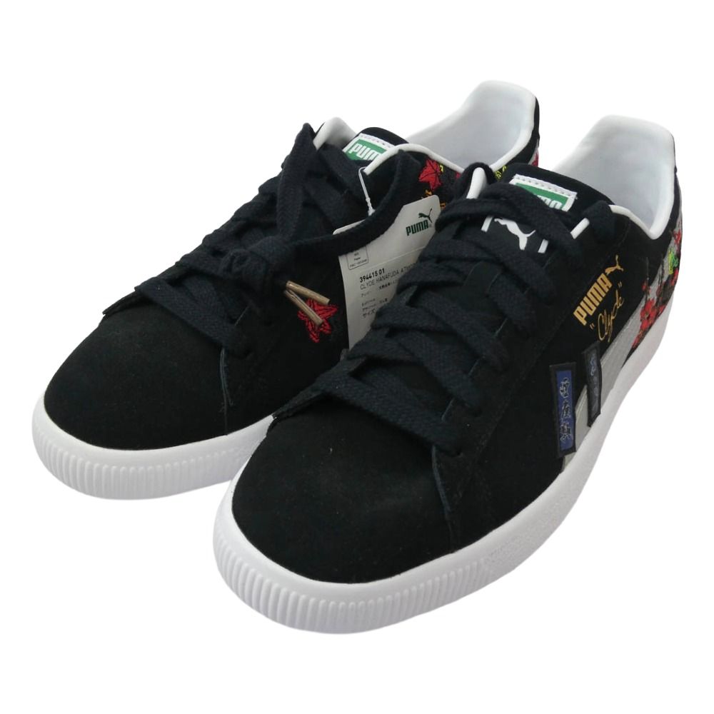 PUMA プーマ 394415 01 atmos 赤間紫動 Clyde Hanafuda クライド 花札 スニーカー ブラック系 30 cm