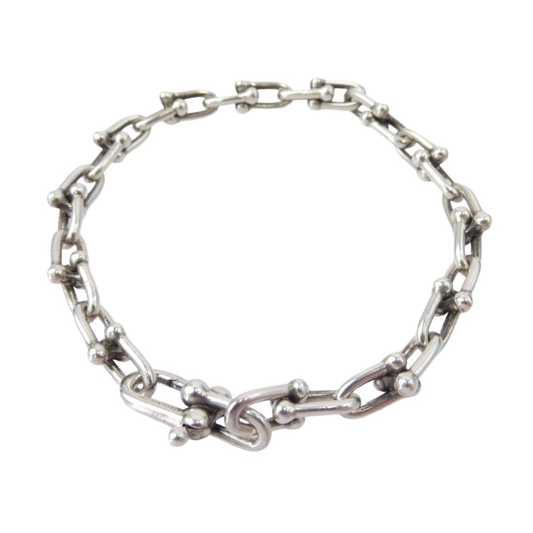 TIFFANY Co ティファニー ハードウェア ミディアムリンク ブレスレット ラージ シルバー系