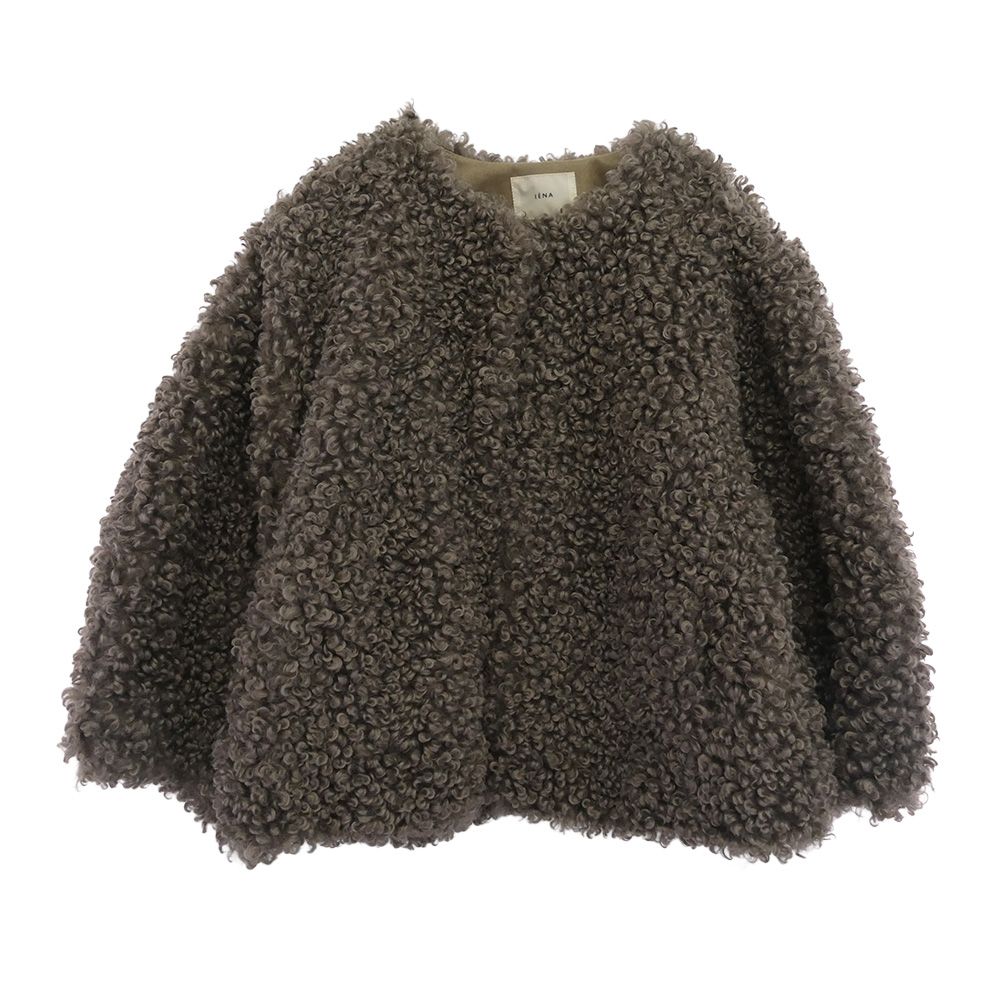 IENA イエナ ボア フリース ジャケット ファー ブルゾン チャコール系 36 上