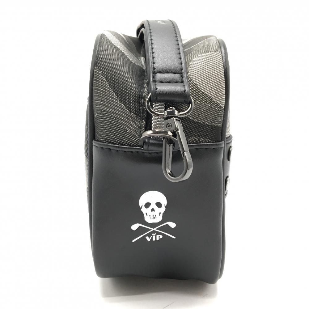 マークアンドロナ クラッチバッグ グレー×黒 カモフラ カートバッグ