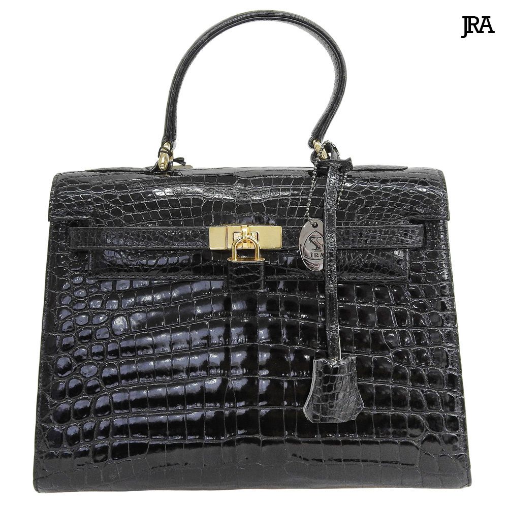 タグ付展示超美品 JRA JRA シャイニー クロコダイルレザー 本クロコ