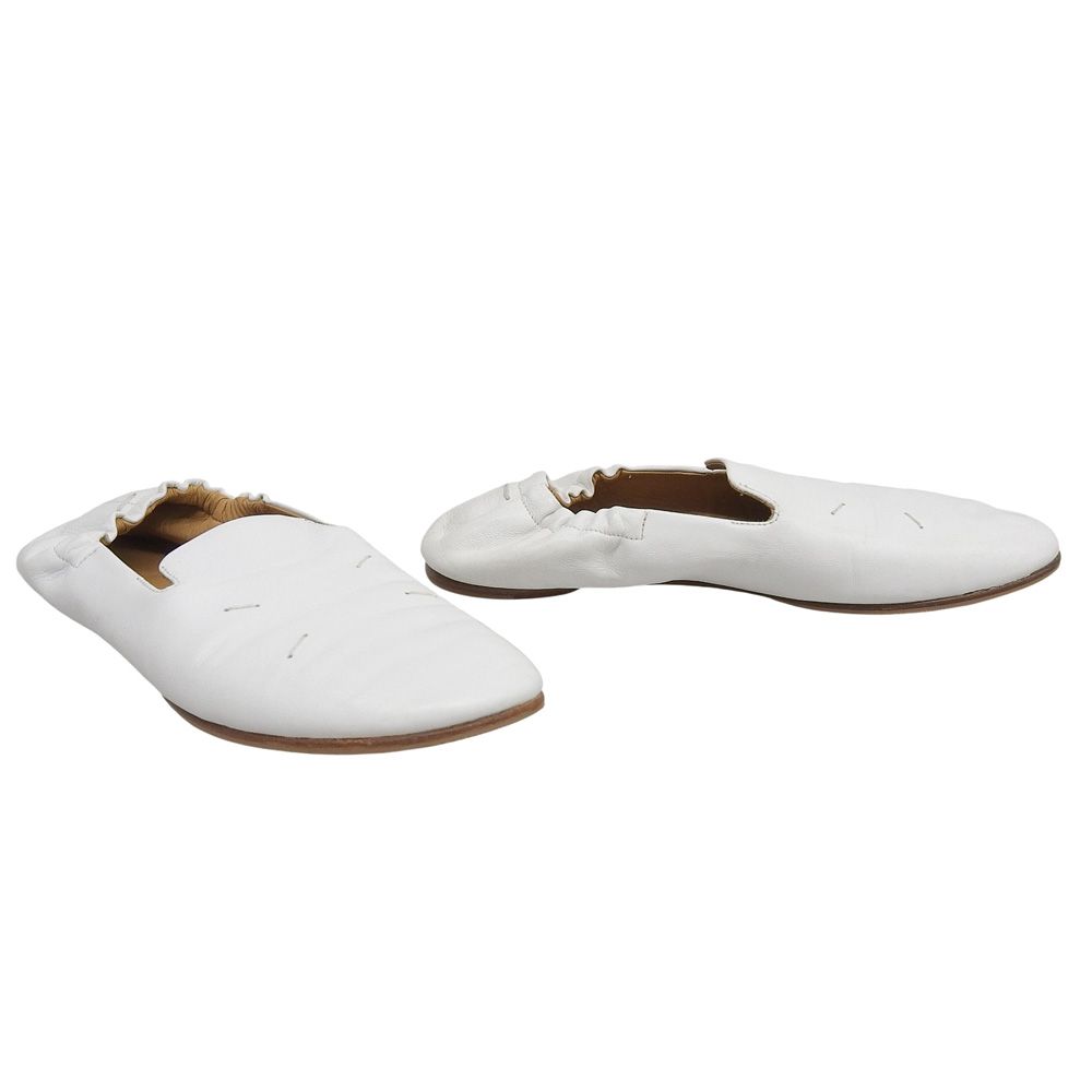 メゾンマルジェラ Maison Margiela 4ステッチ バレリーナ レザー フラットシューズ 36 23 cm