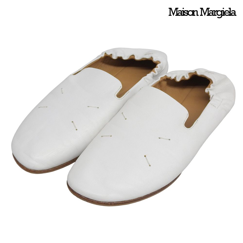 メゾンマルジェラ Maison Margiela 4ステッチ バレリーナ レザー フラットシューズ 36 23 cm