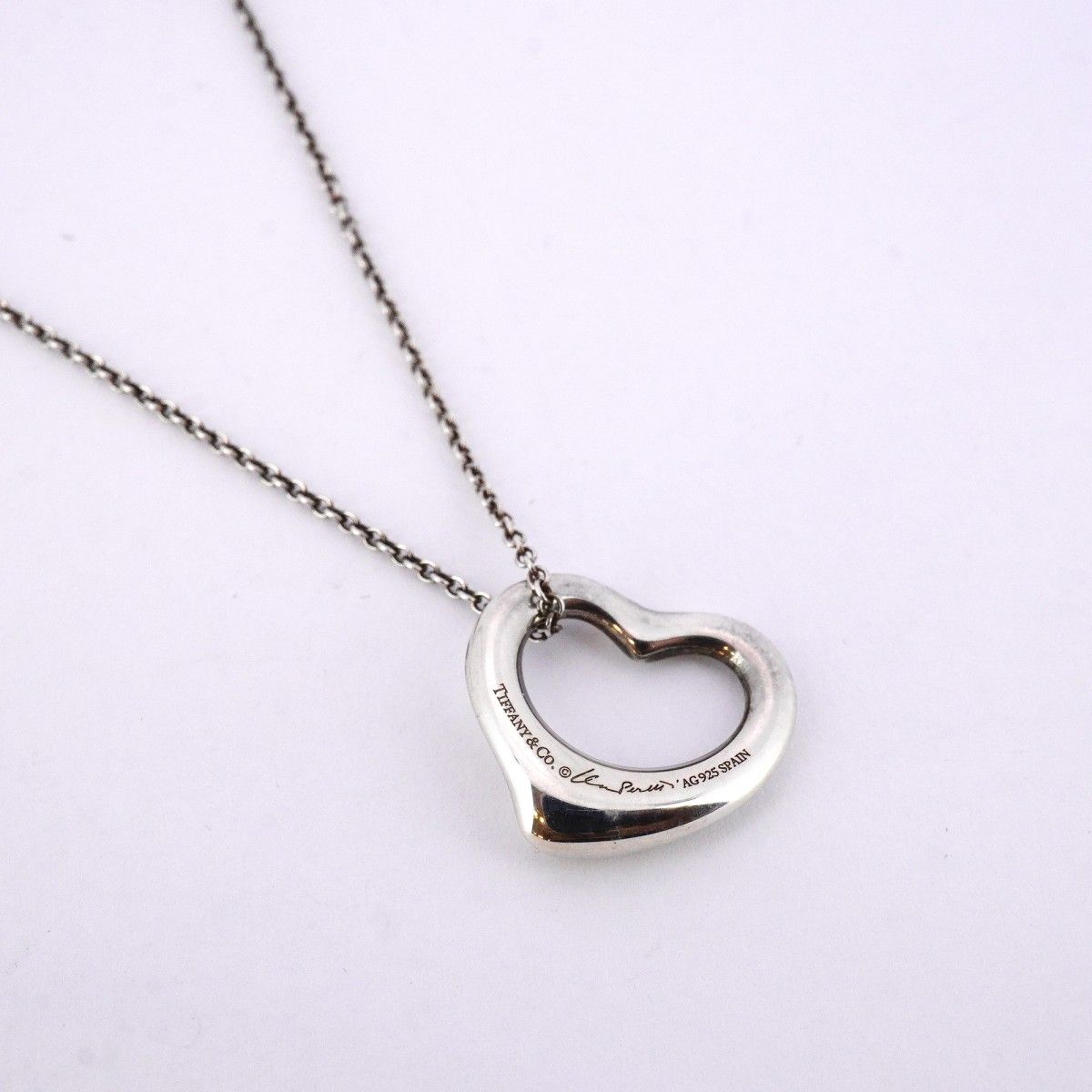 5job0446】ティファニー ネックレス オープンハート シルバー925