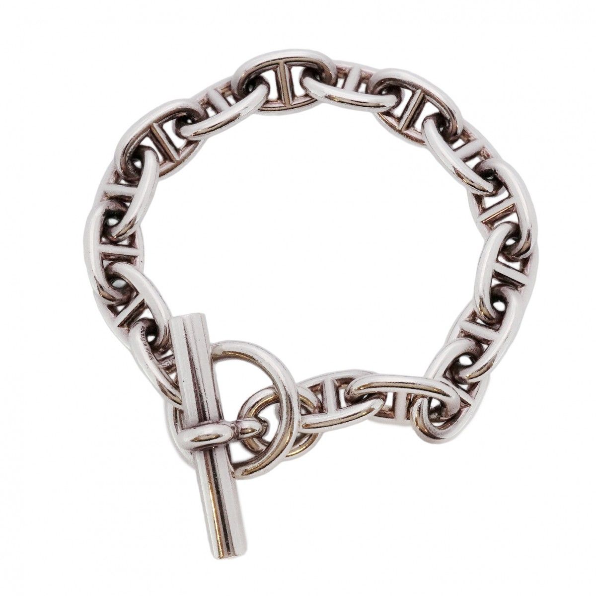 5job0447】エルメス ブレスレット シェーヌダンクル MM 16コマ