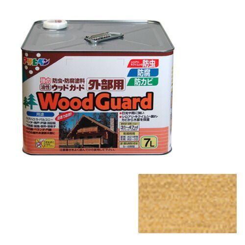 アサヒペンウッドガード外部用７Ｌクリヤ ０１ キシラデコール カラレス色と同等国産品